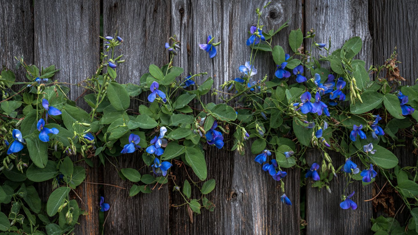 Discover the Simple Way to Cultivate Blue Pea Vines on Your Garden Fence
