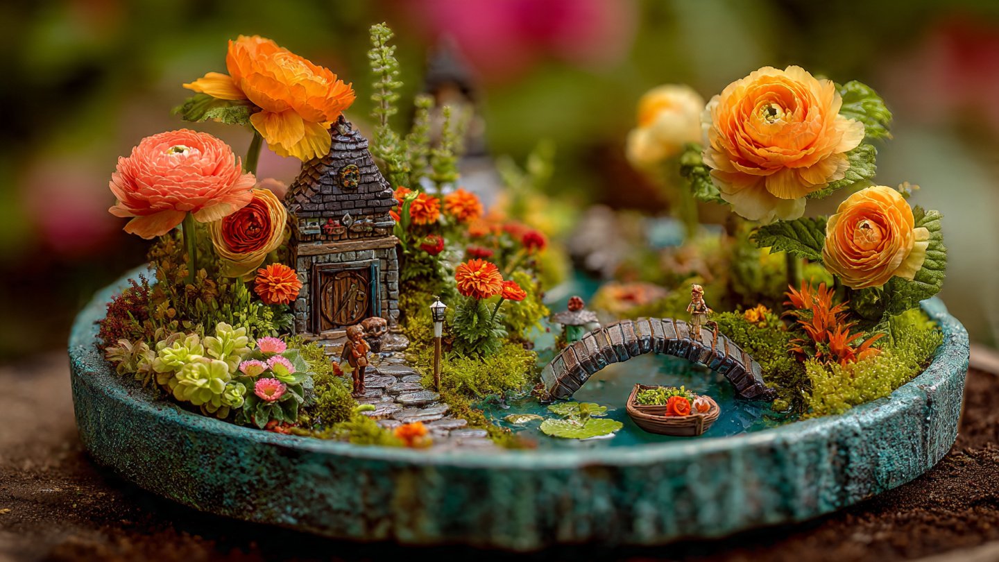 How Can You Create a Miniature Fairy Garden With Real Flowers?