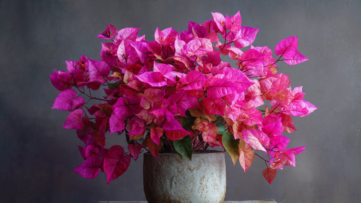 How to Get Vibrant Pink Leaves on Potted Flowers