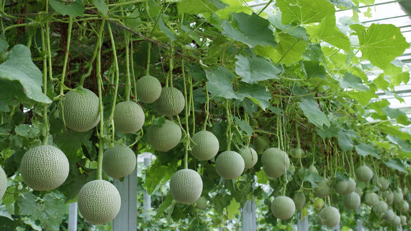How to Grow Melons Vertically on a Trellis