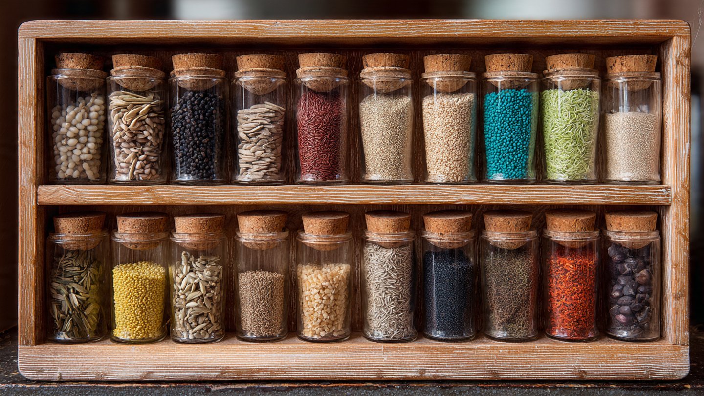 How Can You Transform Old Spice Racks into Creative Seed Organizers?